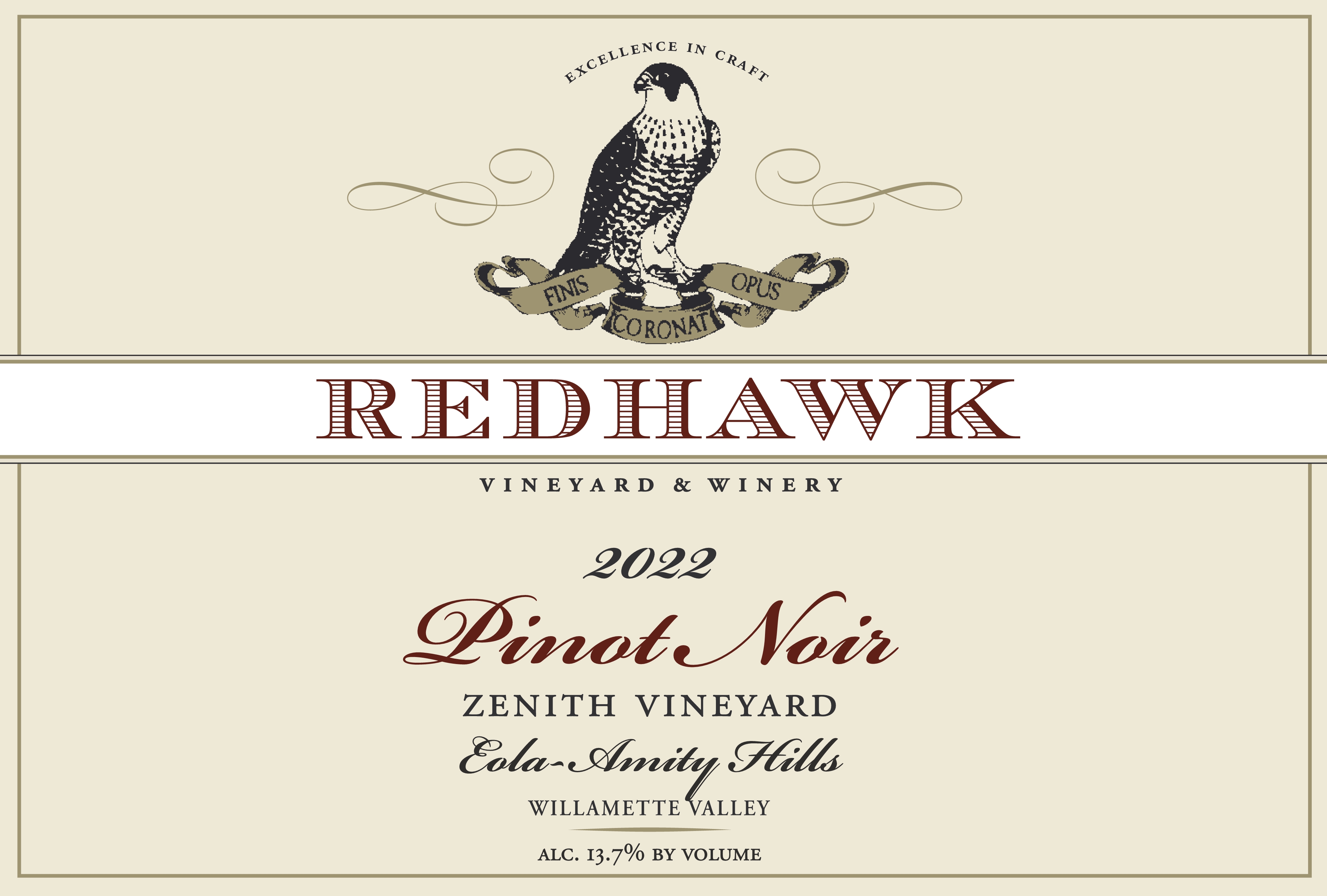 Product Image for 2022 Zenith Vineyard Pinot Noir